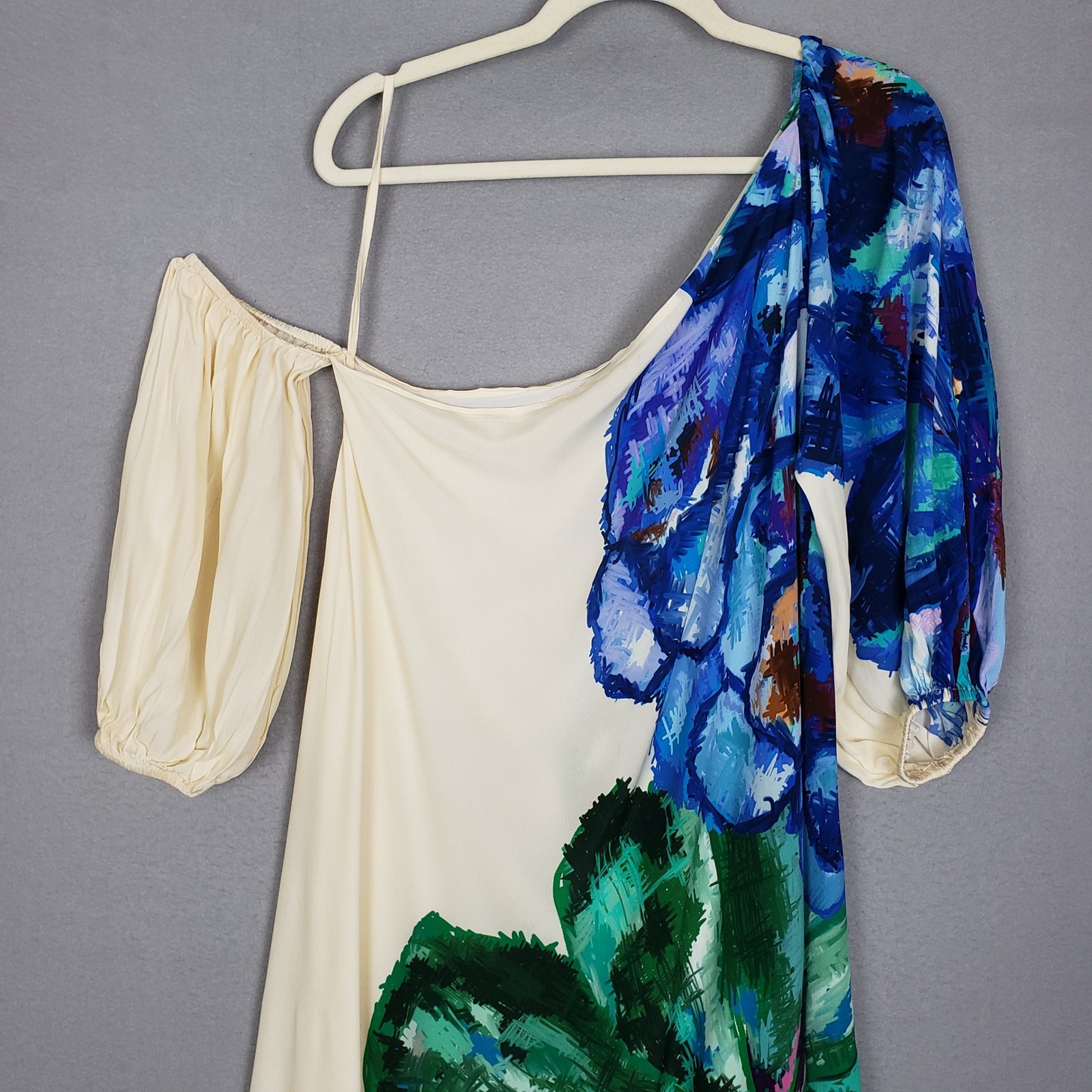 Saaksha & Kinni Zoey One Shoulder Maxi Dress Bold Tropical Floral Beach Resort — image 8 of 8